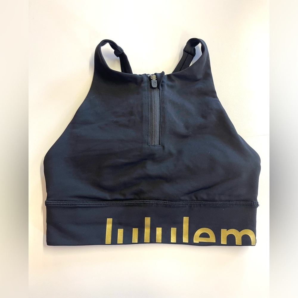 Lululemon Energy Bra High Neck Long Line Zip Special Edition sz 4 - Picture 6 of 11